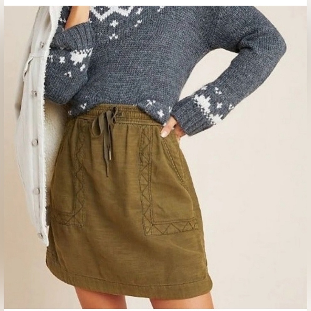 Anthropologie Pilcro Lea Utility Miniskirt